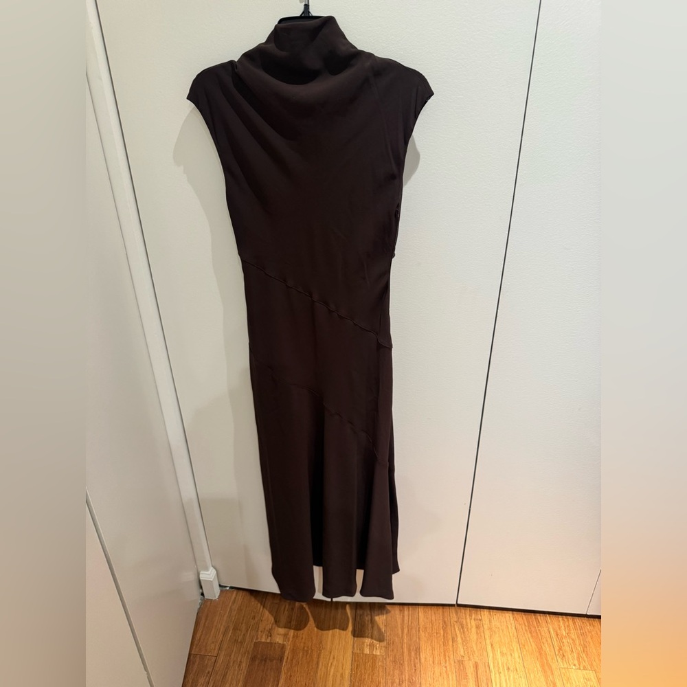 NWT Mango A Line Turtleneck Dress - Picture 3 of 6